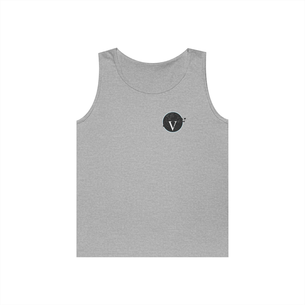 Unisex Heavy Cotton Tank Top with Minimalist Design, Casual Summer Wear, Everyday Essential, Gym Workout, Layering Piece