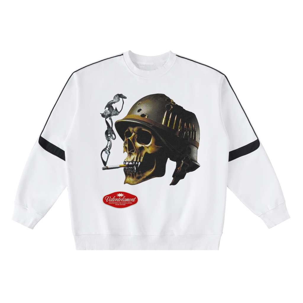 Oversized Crewneck Taped Sweatshirt