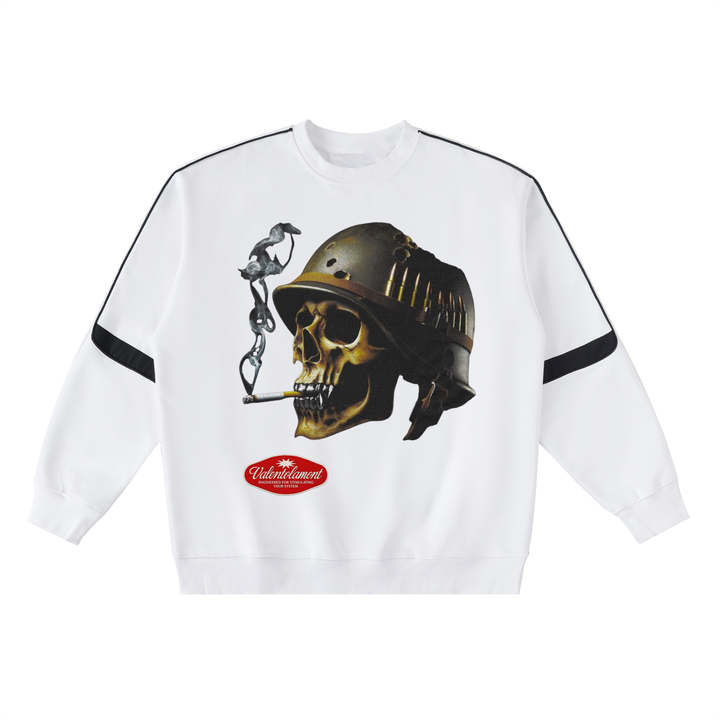 Oversized Crewneck Taped Sweatshirt