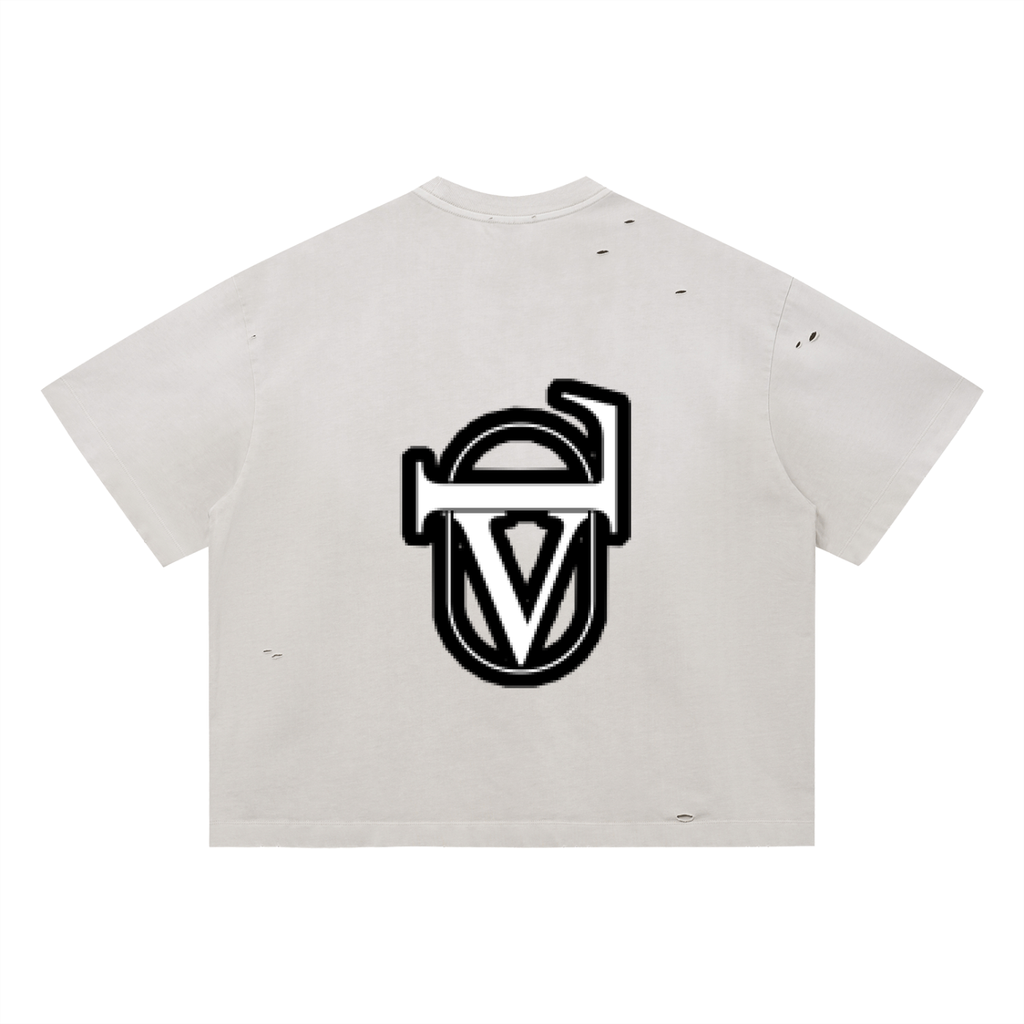 Vintage Washed Distressed Boxy Oversized T-Shirt