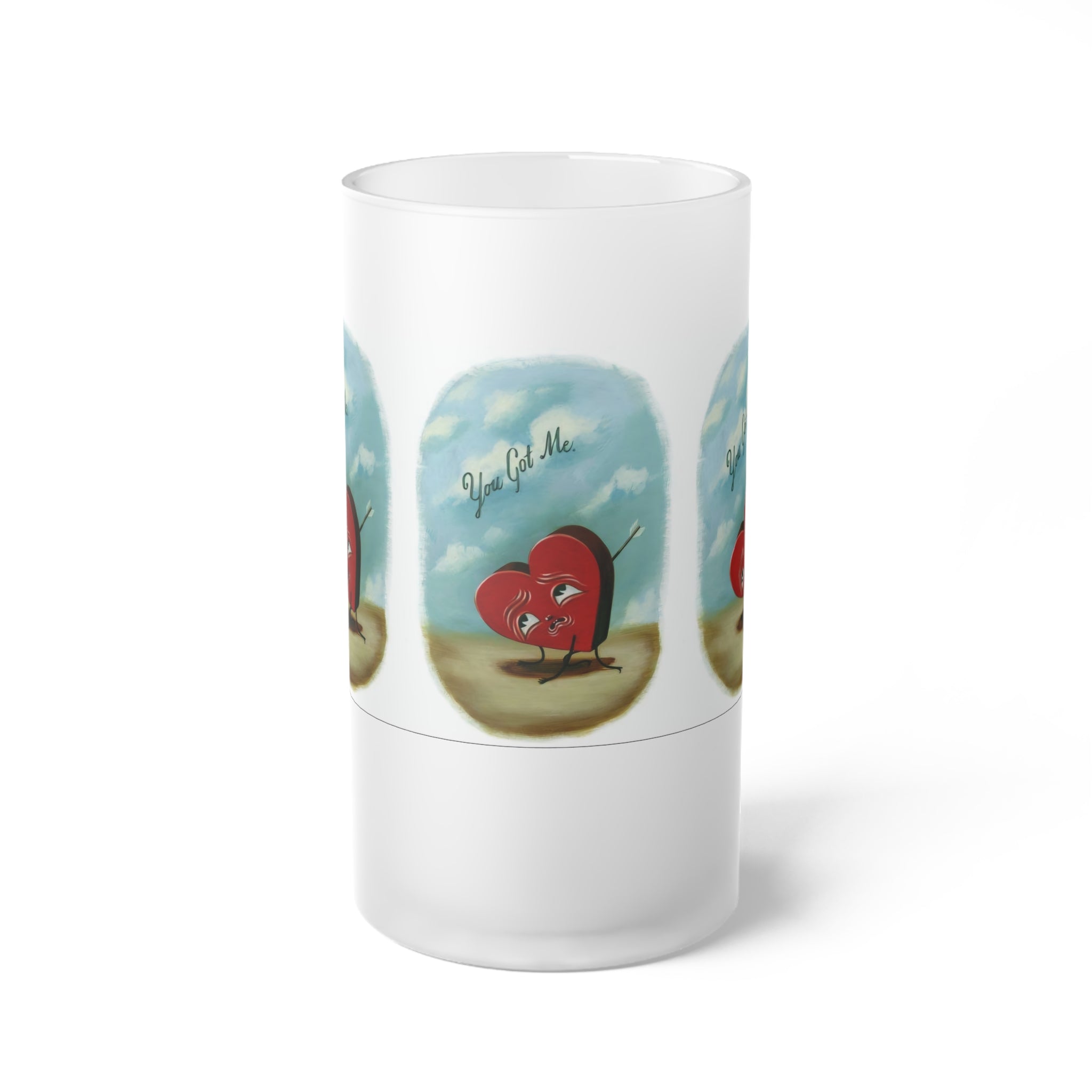 Frosted Glass Beer Mug