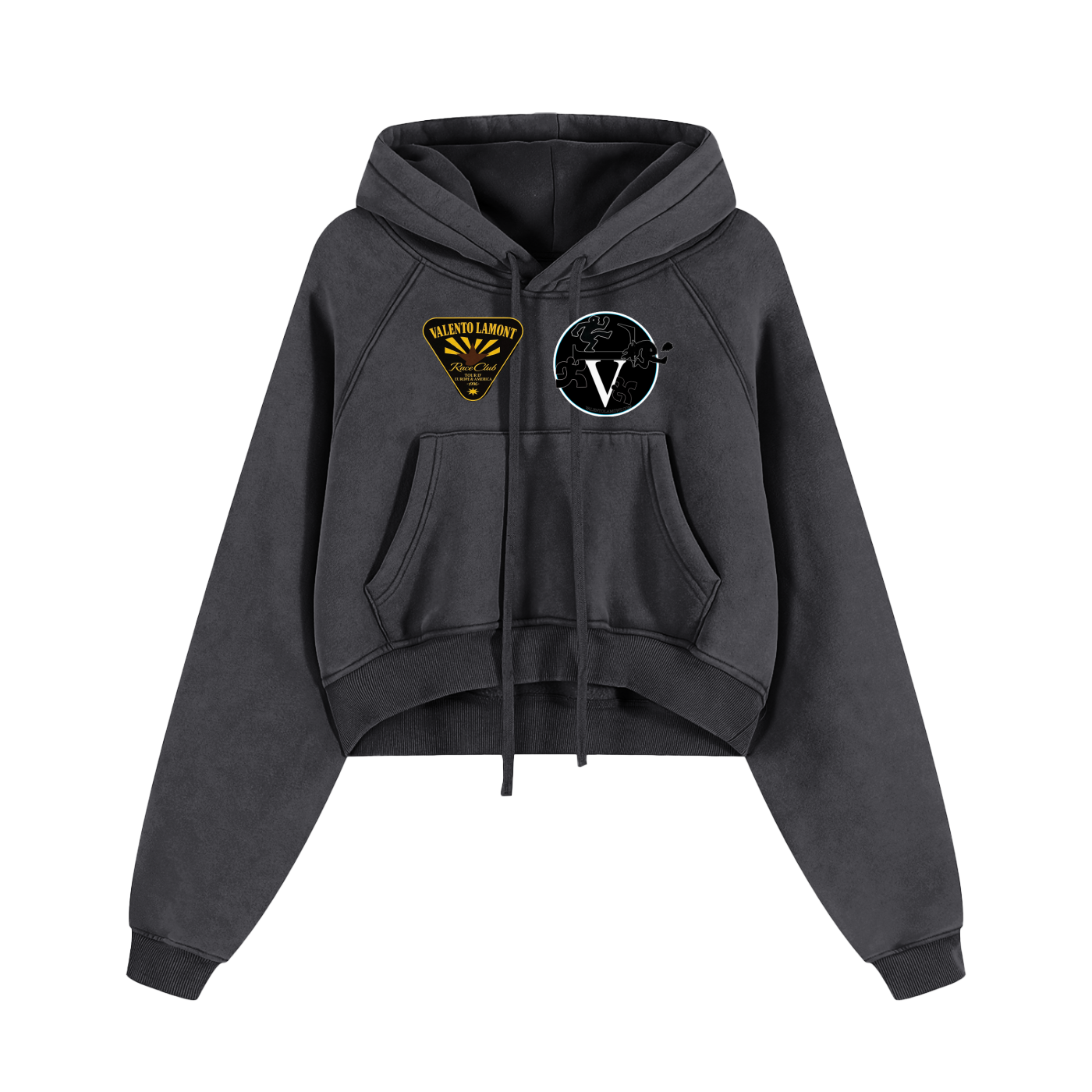 Snow Washed Cropped Hoodie