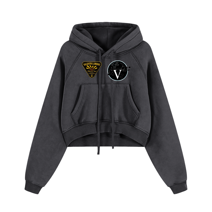 Snow Washed Cropped Hoodie