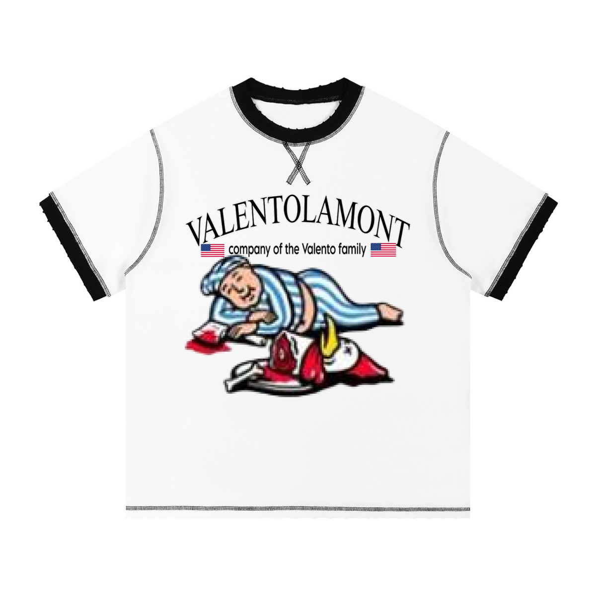 Unisex Contrast-Stitched Ringer T-Shirt
