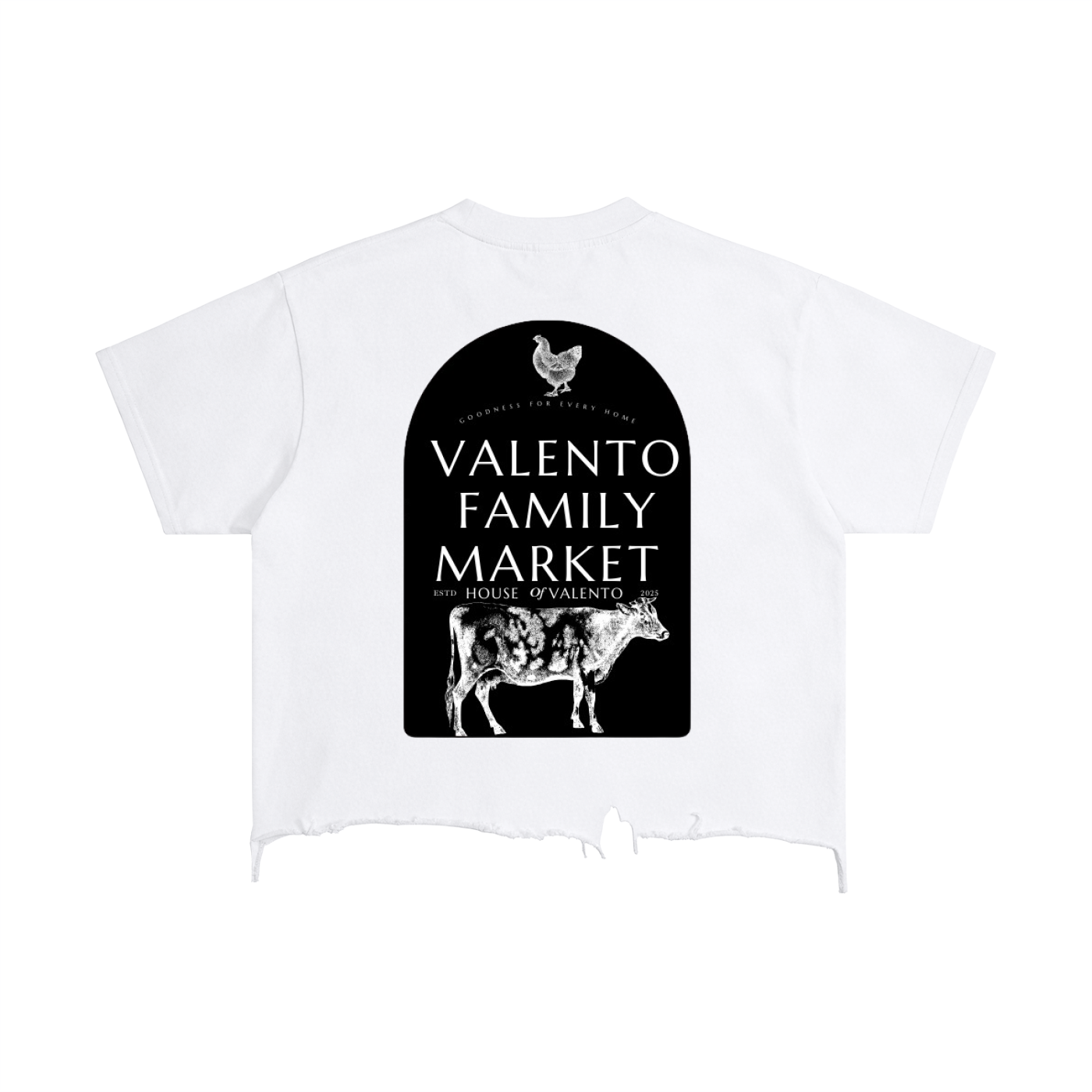 Vintage Wash Boxy Distressed Hem T-Shirt