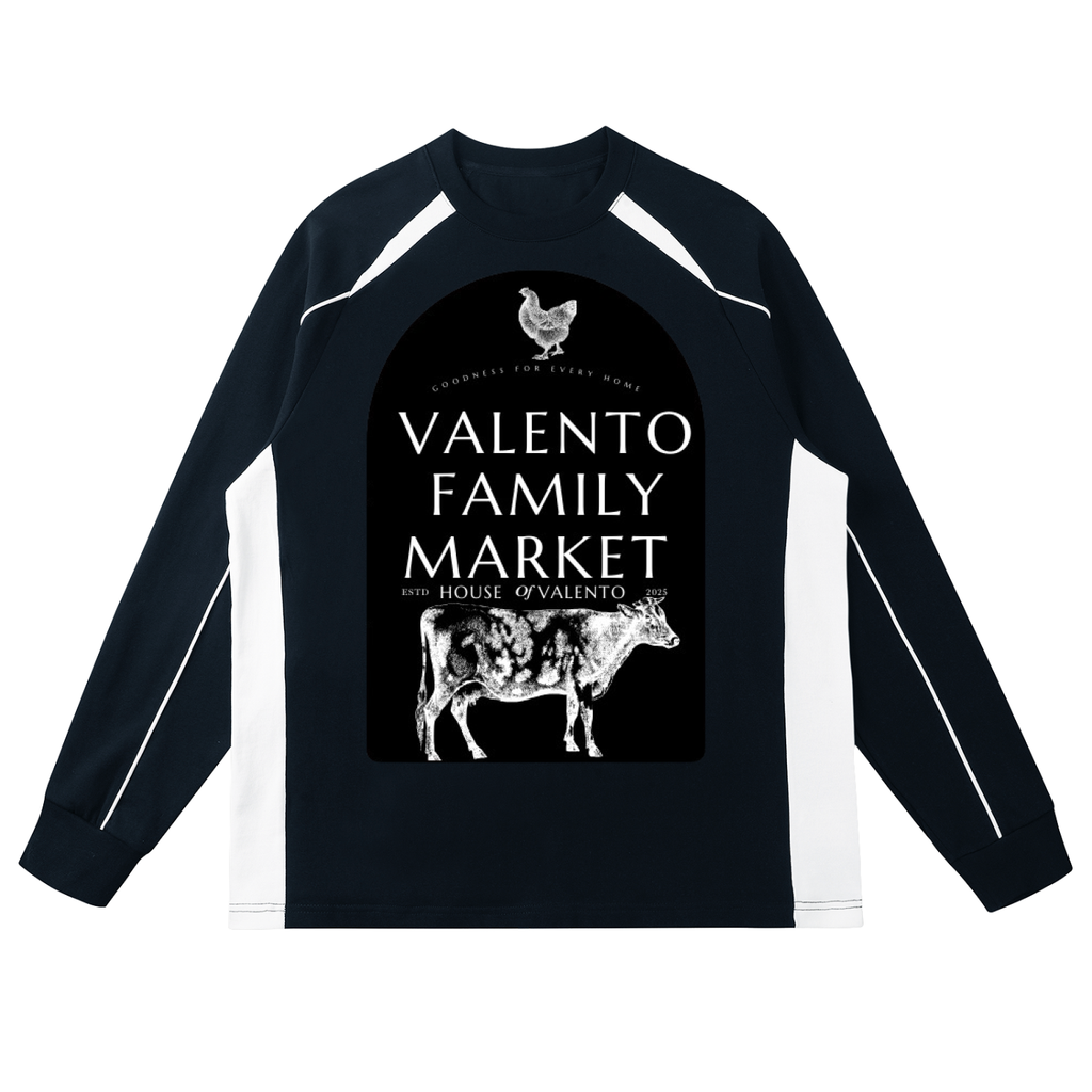 Contrast Panel Raglan Sweatshirt