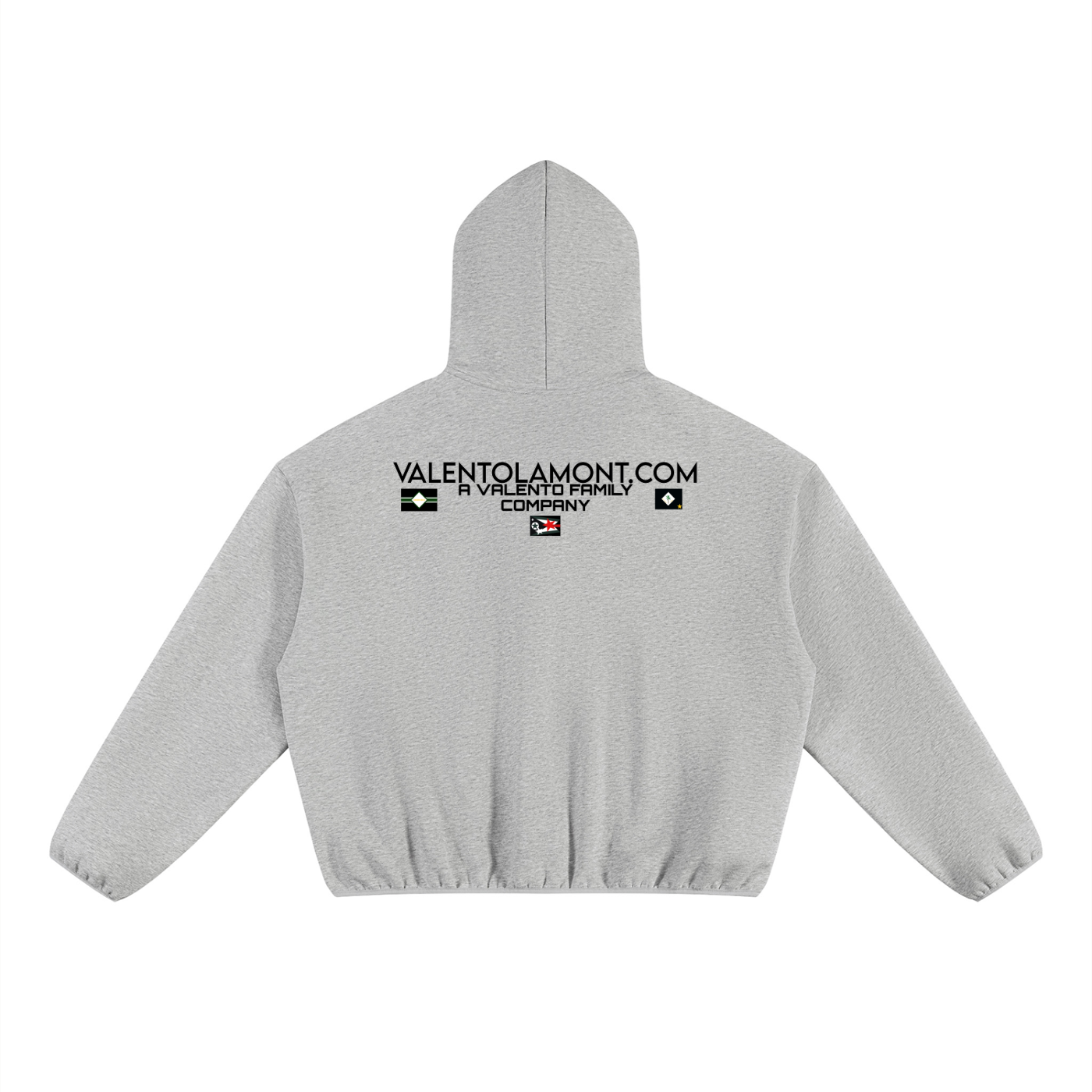 V Boxy Piping Fleece Hoodie