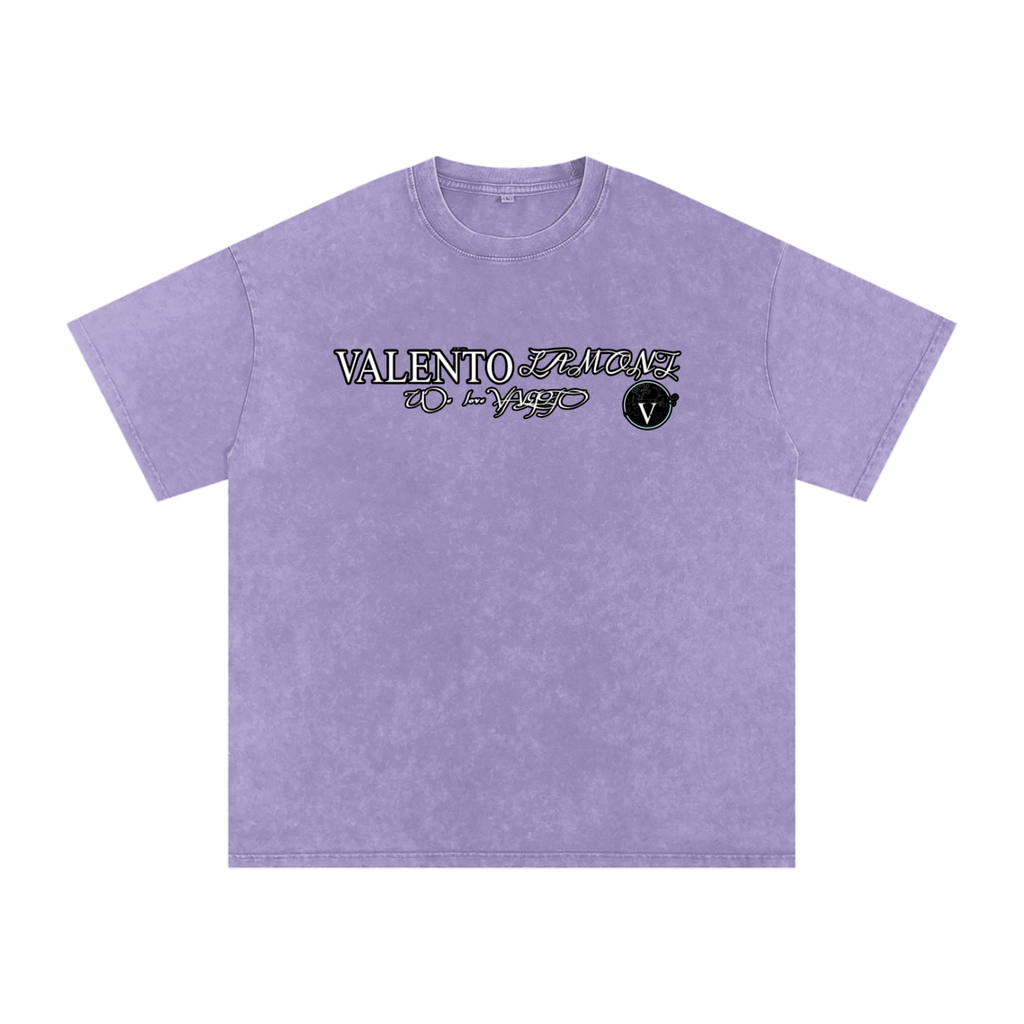 Snow Washed Oversized Cotton T-Shirt