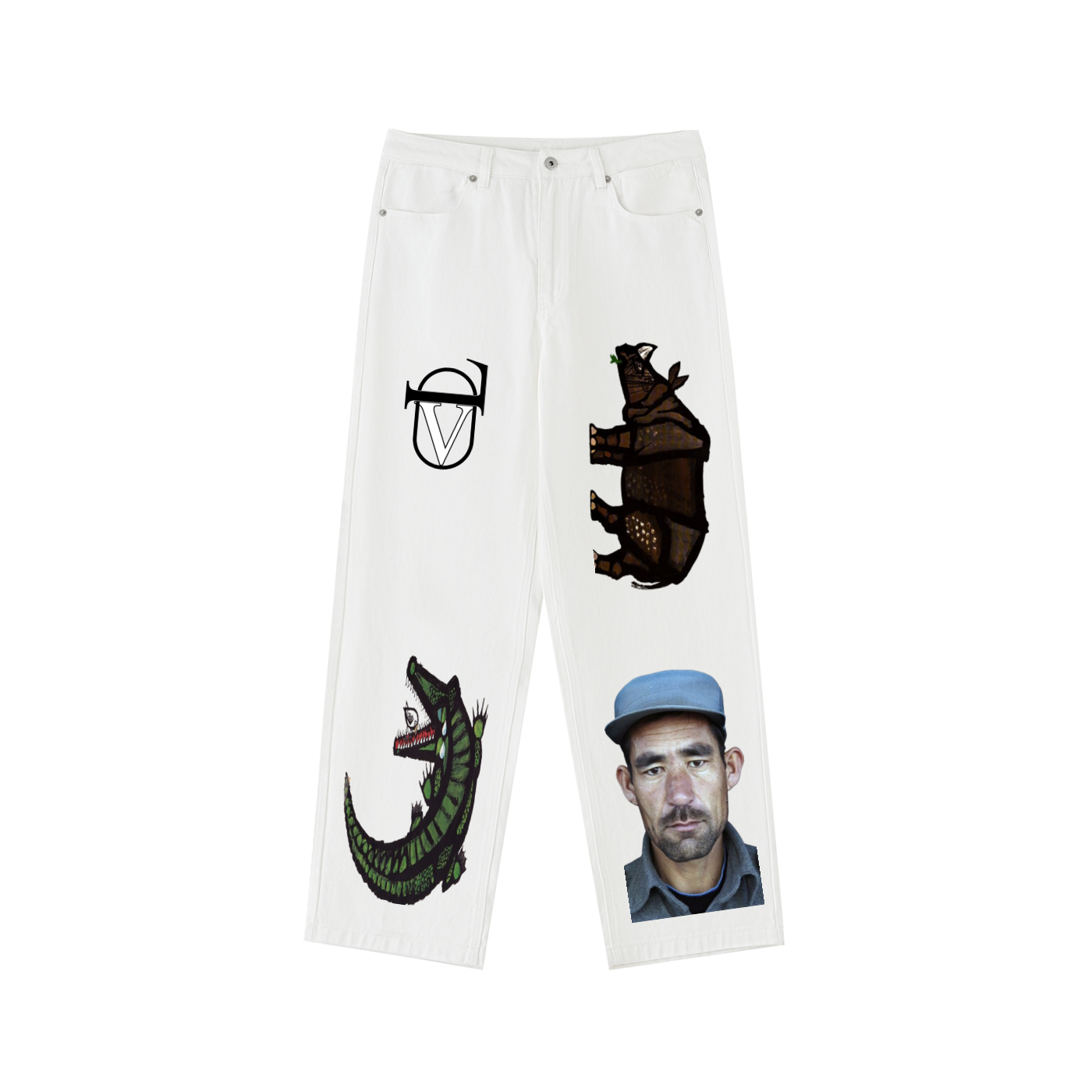 Heavyweight Cotton Straight-Leg Pants