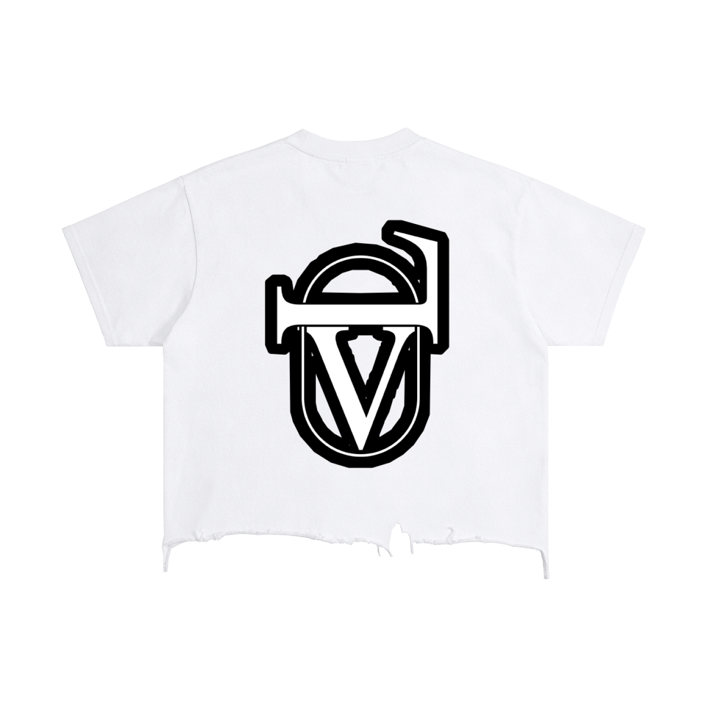 Vintage Wash Boxy Distressed Hem T-Shirt