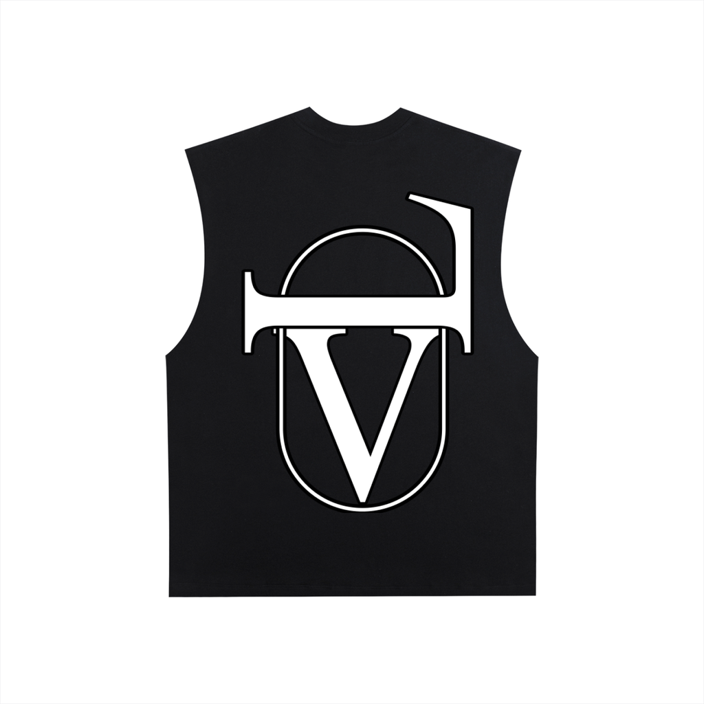 Raw Edge Cotton Tank Top