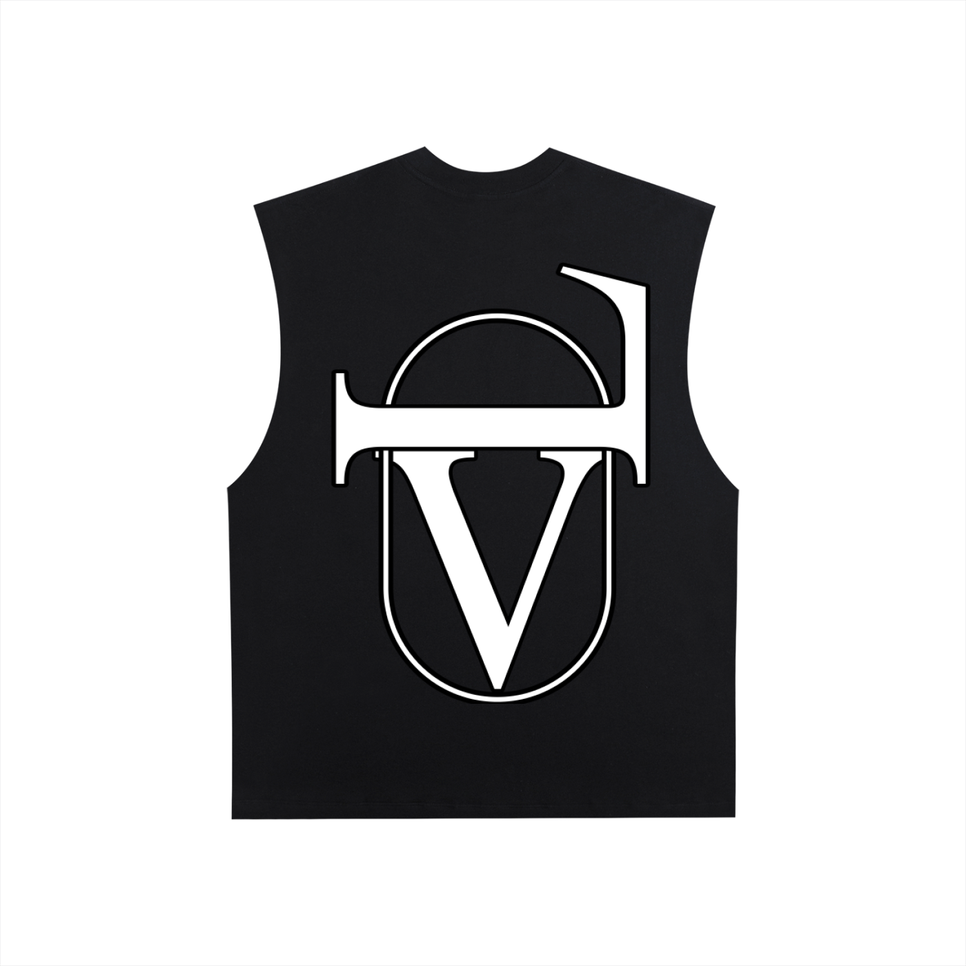 Raw Edge Cotton Tank Top