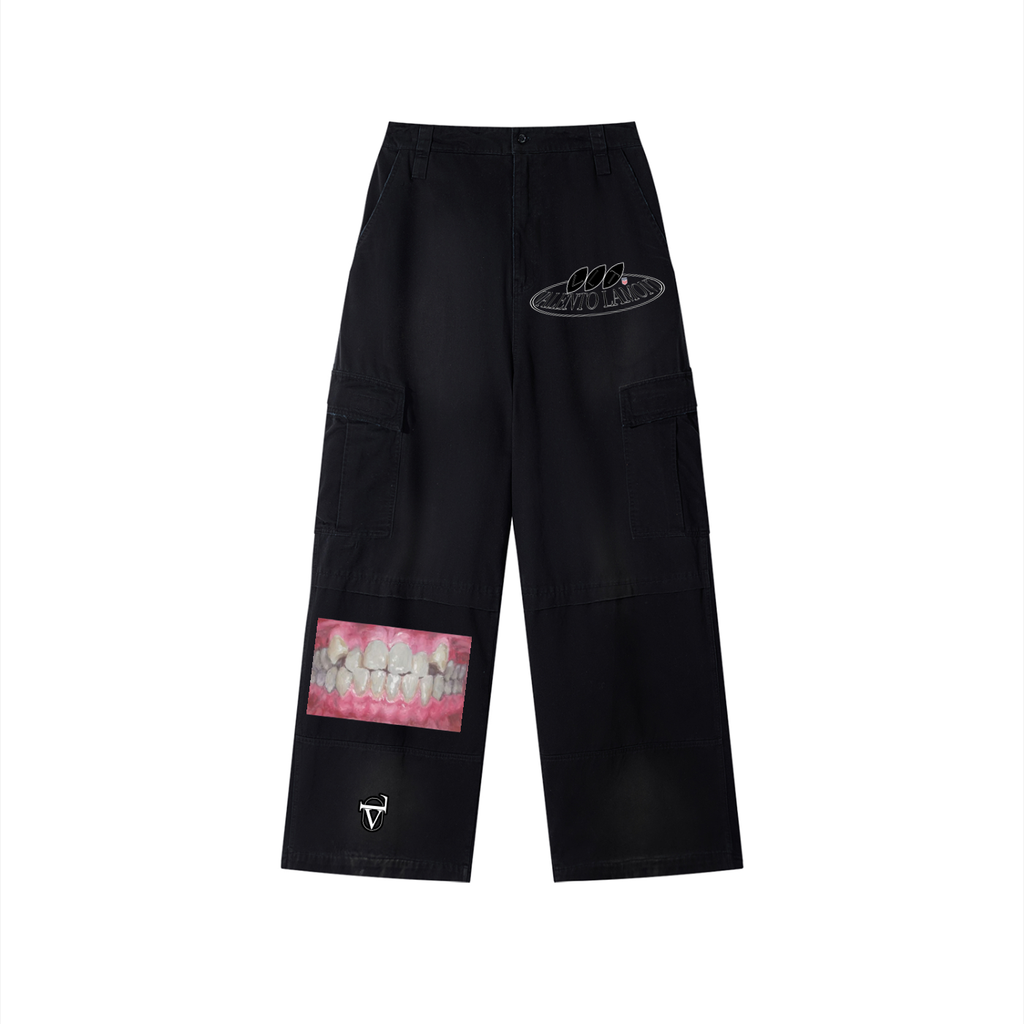 Unisex Sunfade Washed Fleece Cargo Pants