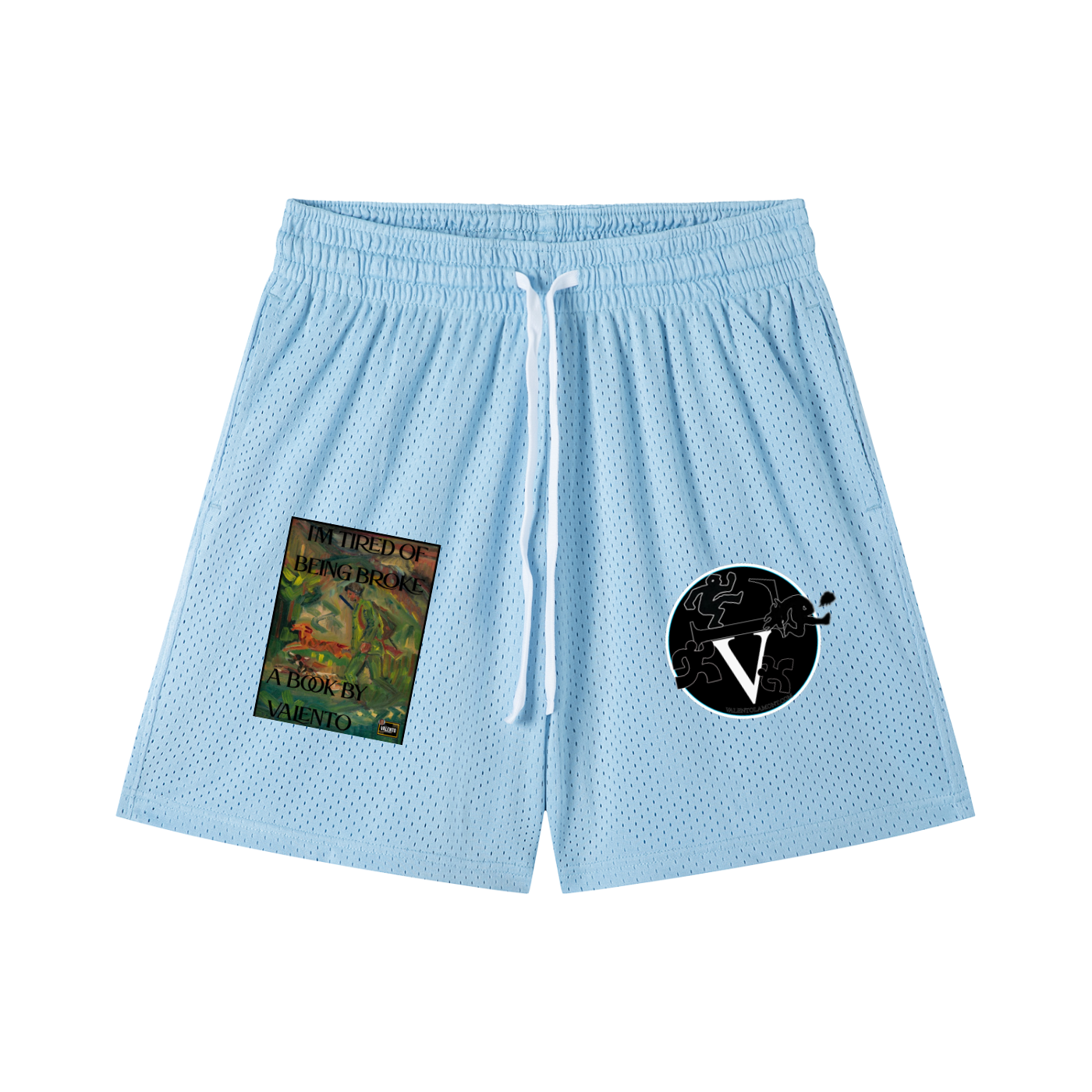 Mesh Drawstring Shorts