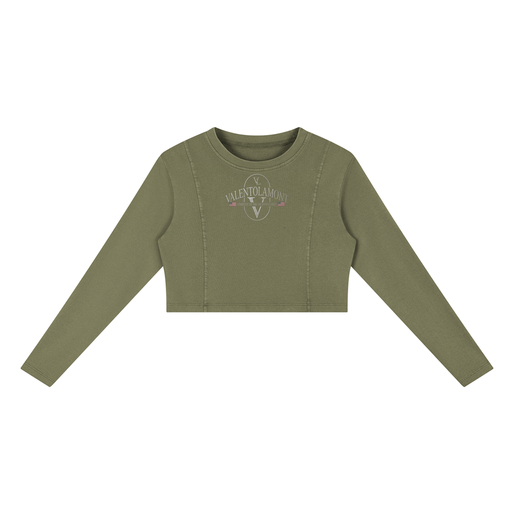 Women's Mineral Wash Crop Sweatshirt