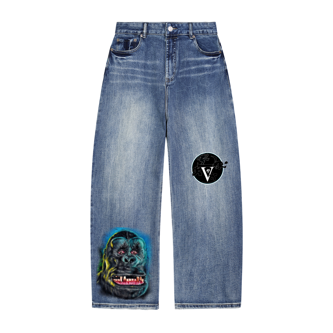 Sun Fade Heavyweight Denim Jeans