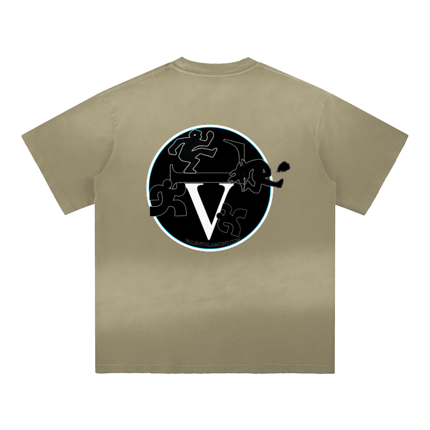 Sun Fade Hand-Frayed Cotton T-Shirt