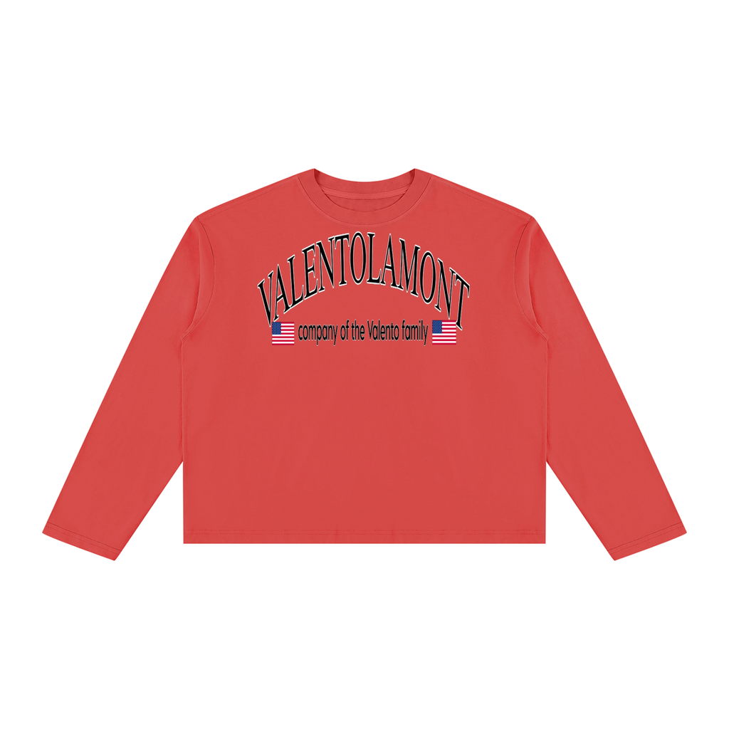 V Vintage Wash Long Sleeve Boxy T-Shirt