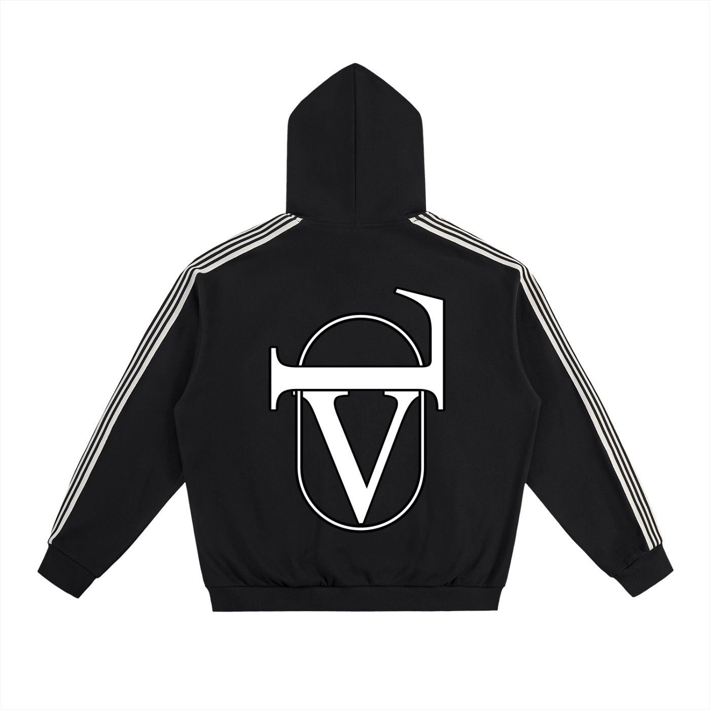 Side Stripe Drop-Shoulder Hoodie