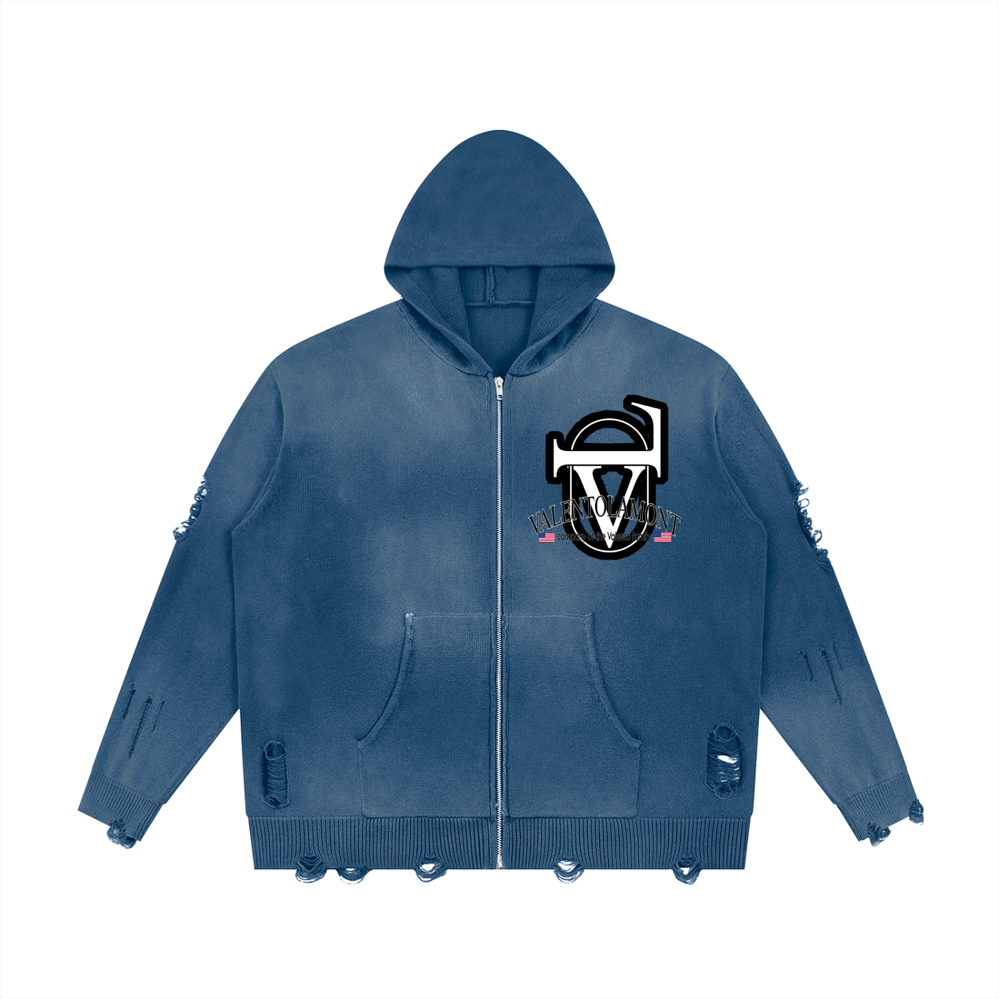 V Full Zip Sweater