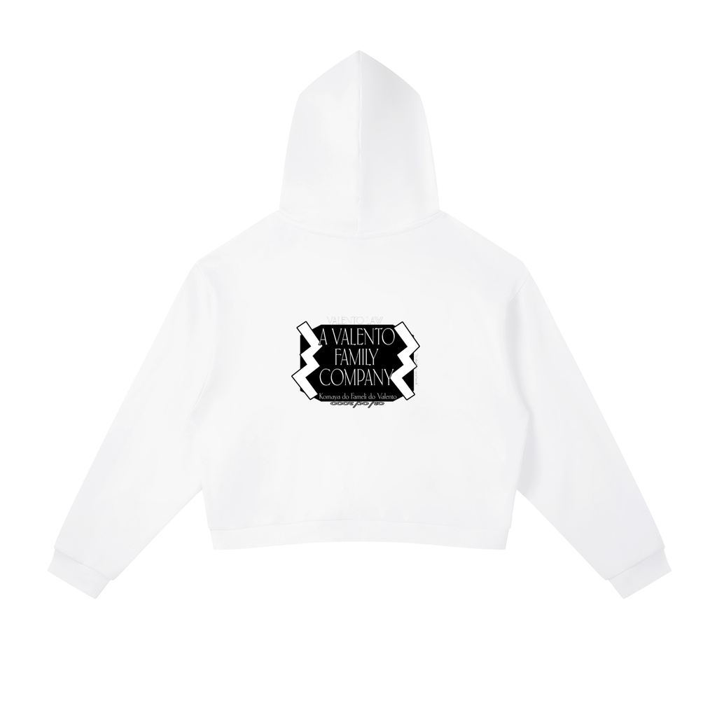 Contrast Side Stripe Cropped Hoodie