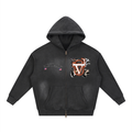 Sunfade Two-way Zipper Boxy Fleece Hoodie