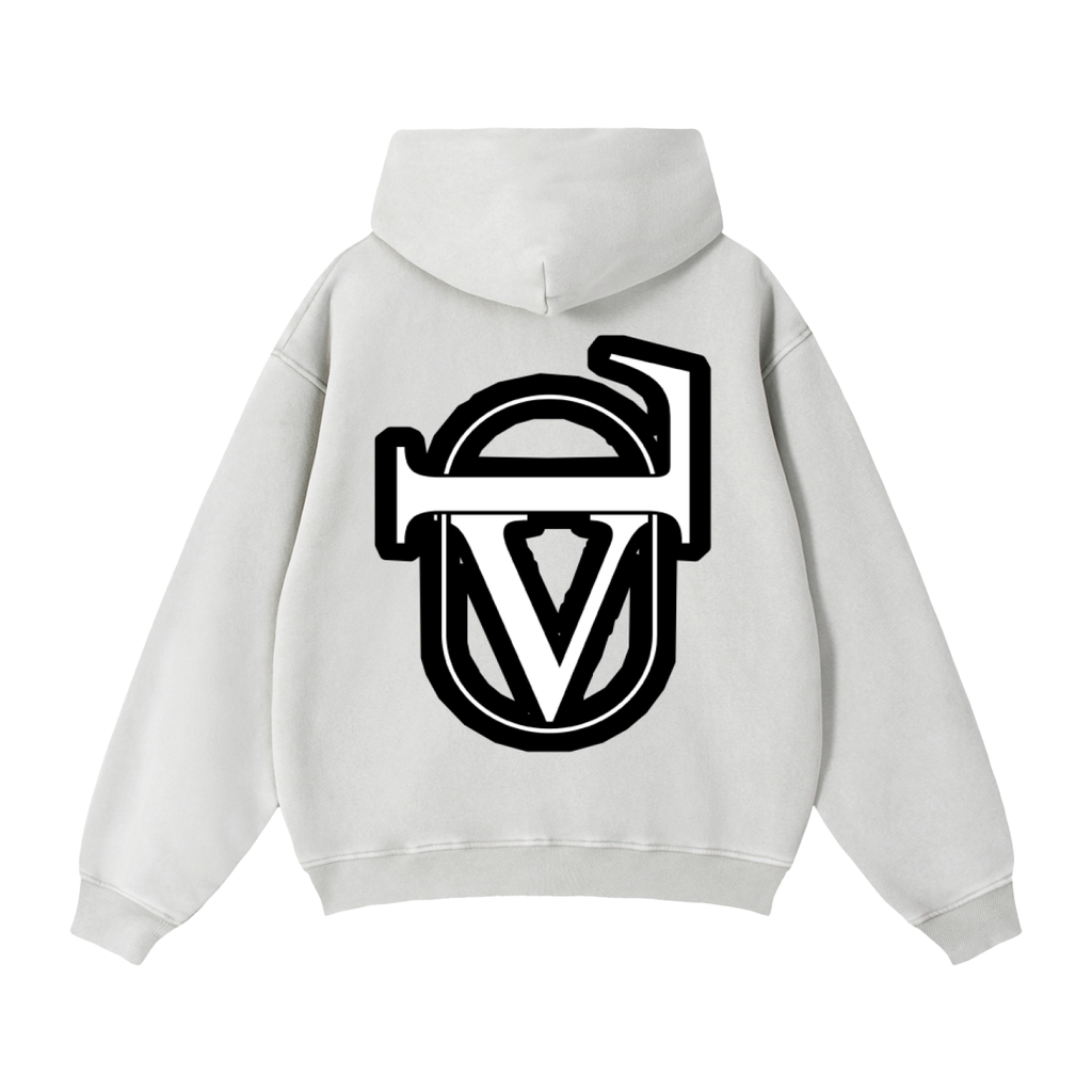 Zip-Through Boxy Fleece Hoodie