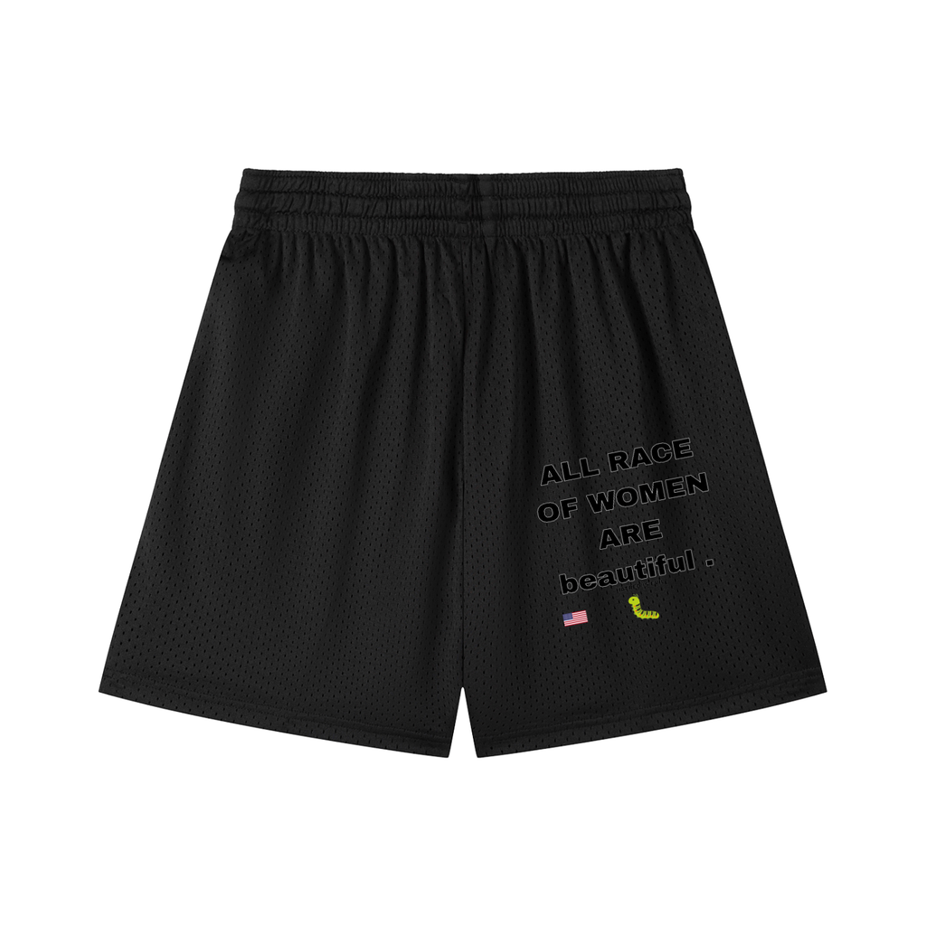 Mesh Drawstring Shorts