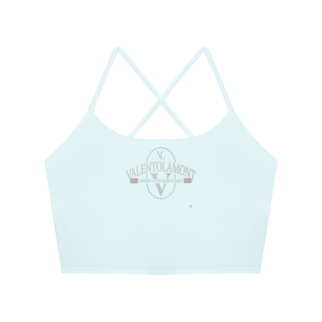 Women's Ruched Cropped Yoga Tank Top
