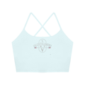 Women's Ruched Cropped Yoga Tank Top
