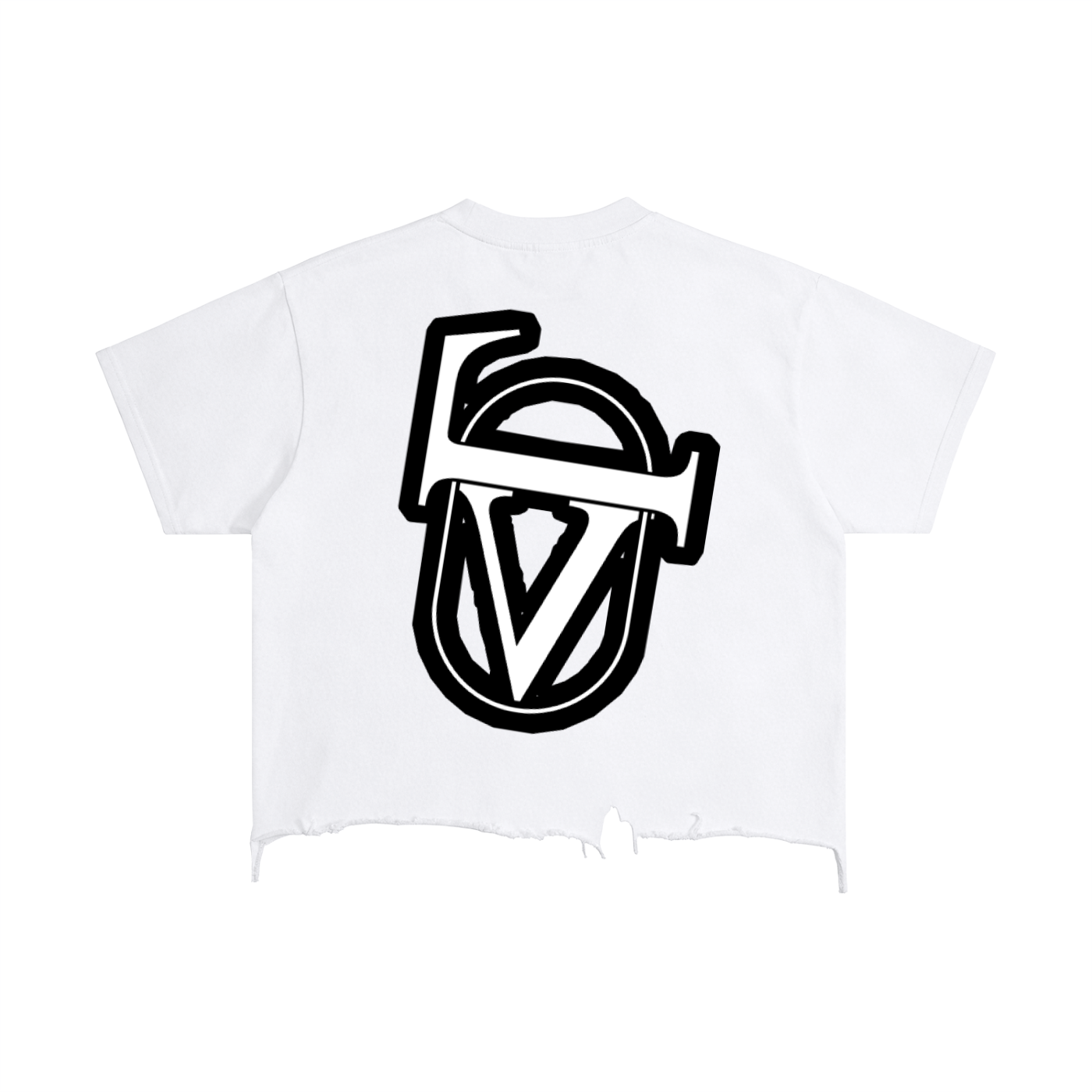 Vintage Wash Boxy Distressed Hem T-Shirt