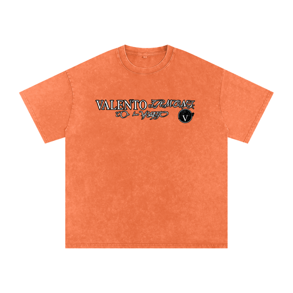 Snow Washed Oversized Cotton T-Shirt