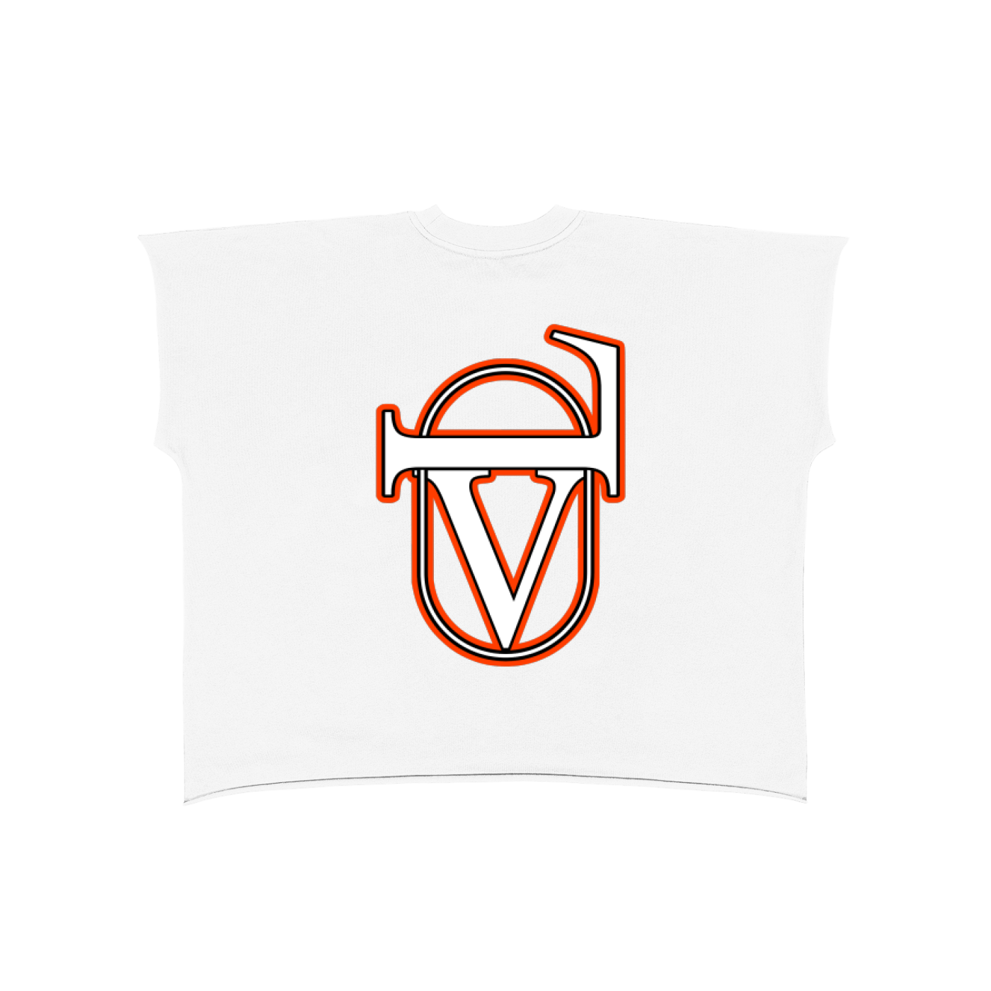 Raw Edge Boxy Non-Shrink T-Shirt