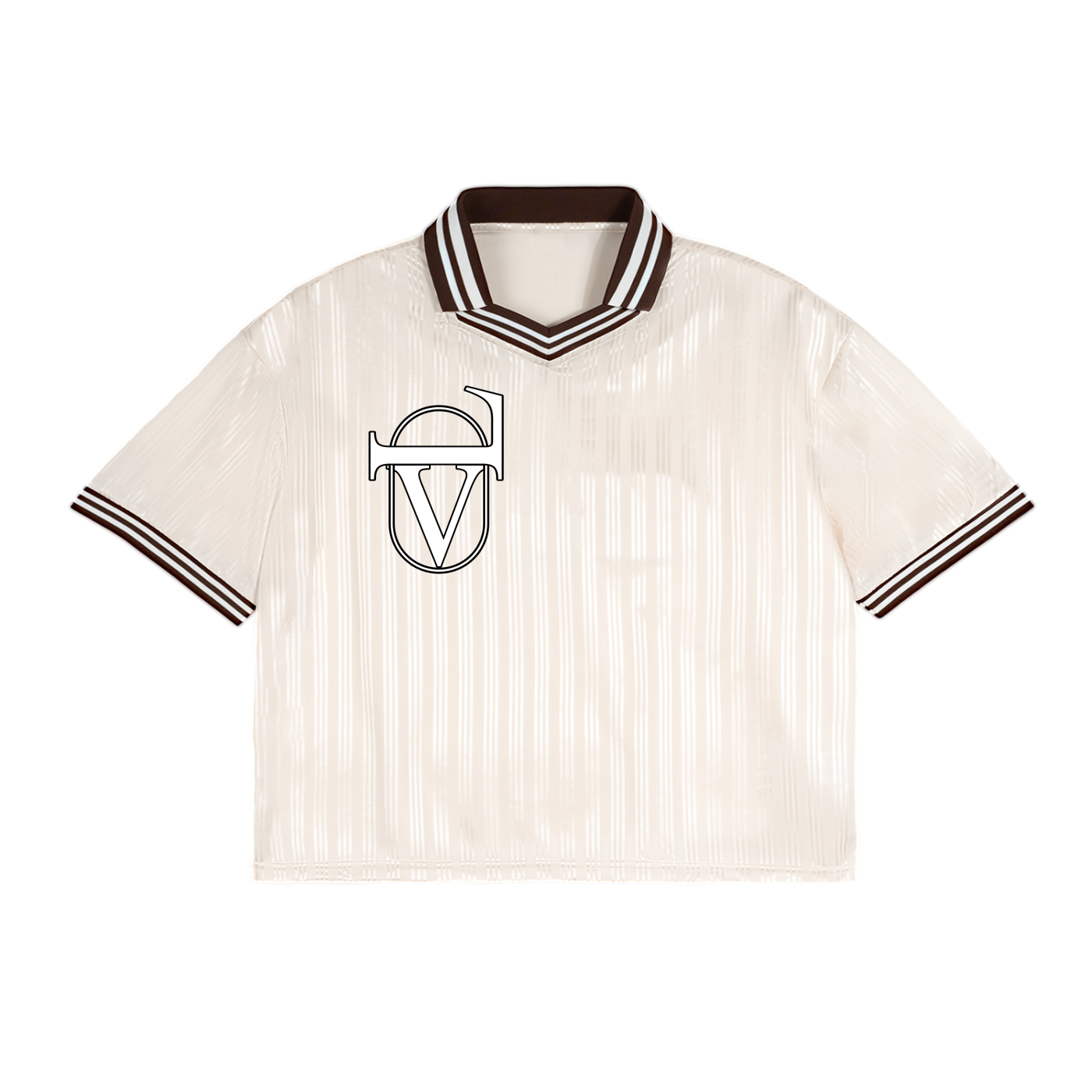 Contrast Stripes Polo Collar T-Shirt