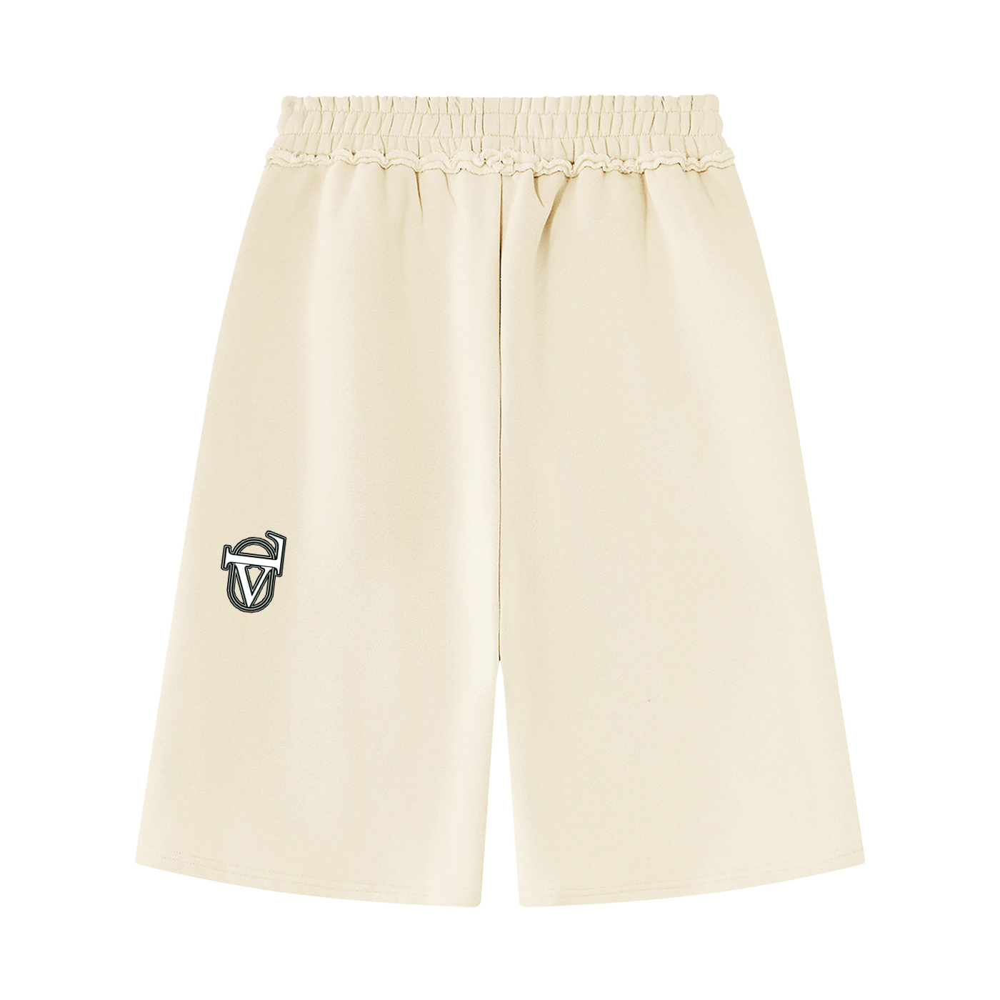 V Raw Edge Fleece Shorts