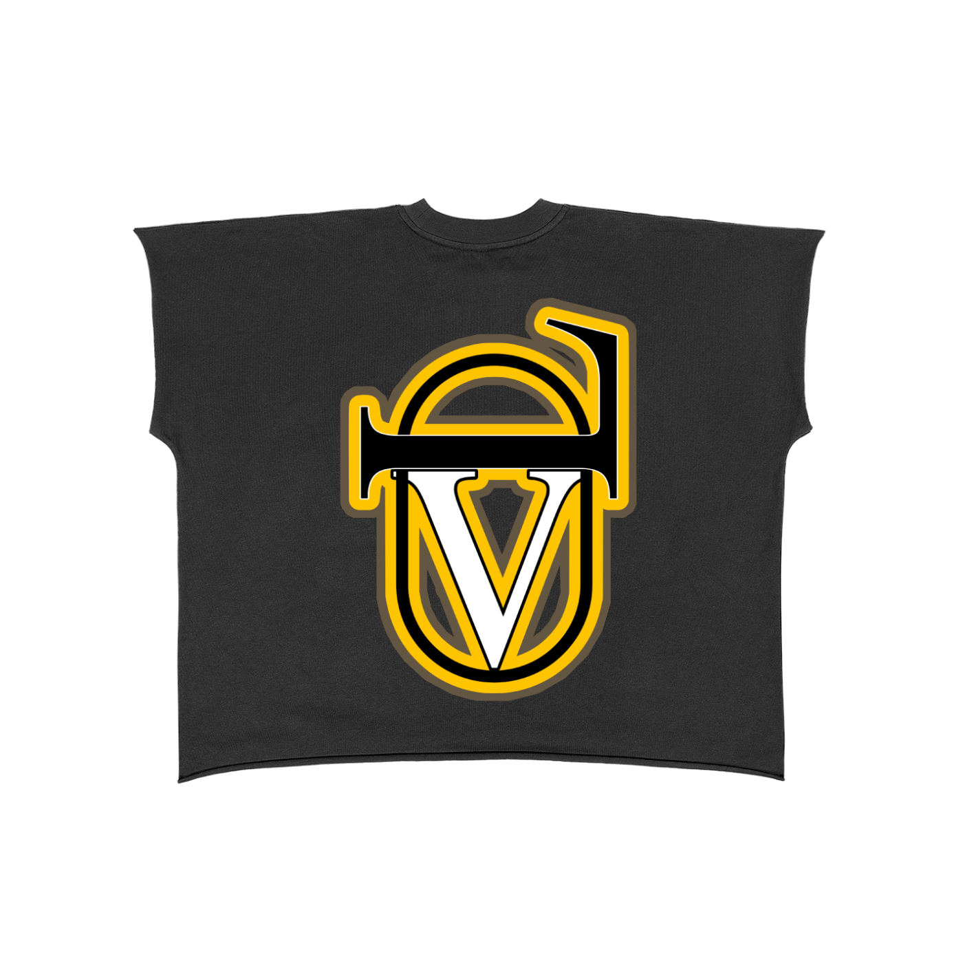 Raw Edge Boxy Non-Shrink T-Shirt