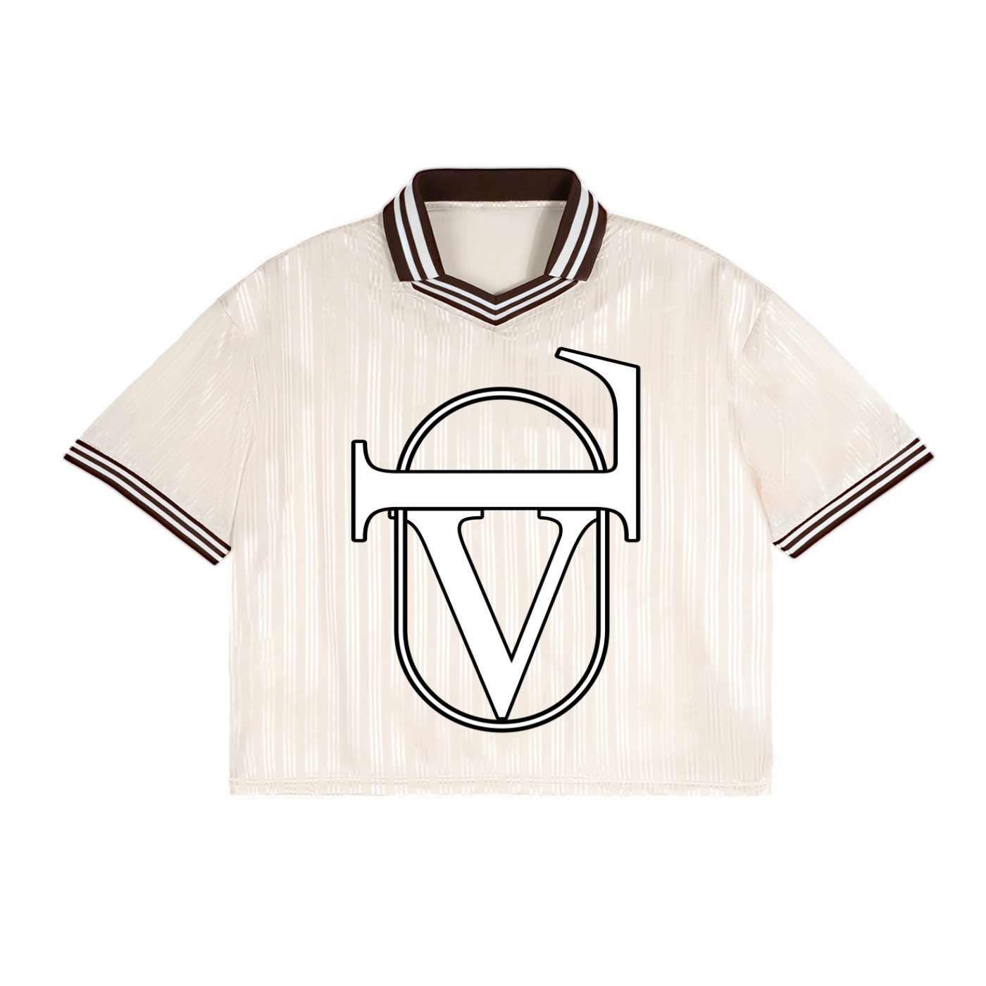 Contrast Stripes Polo Collar T-Shirt