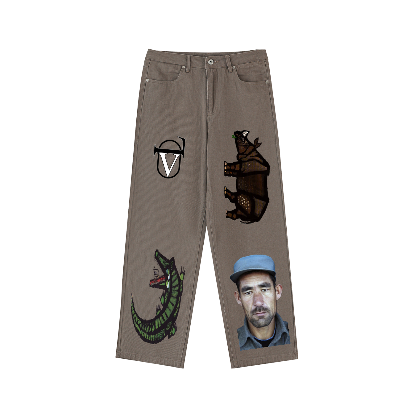 Heavyweight Cotton Straight-Leg Pants