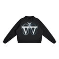 Essential Fleece Mock-Neck Crew Sweatshirt
