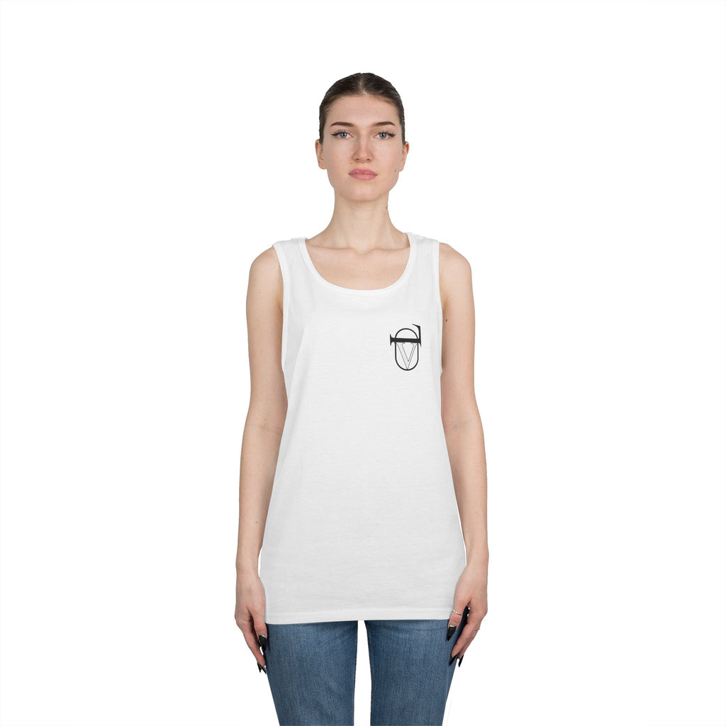 Unisex Heavy Cotton Tank Top - Comfortable Graphic Sleeveless Tee for Casual Wear, Summer Events, Gym, and Gifts