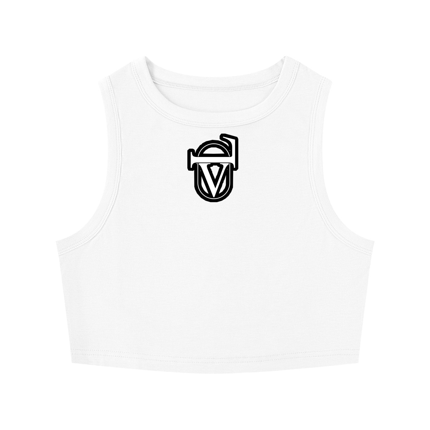 Women's Tight Crewneck Crop Tank Top