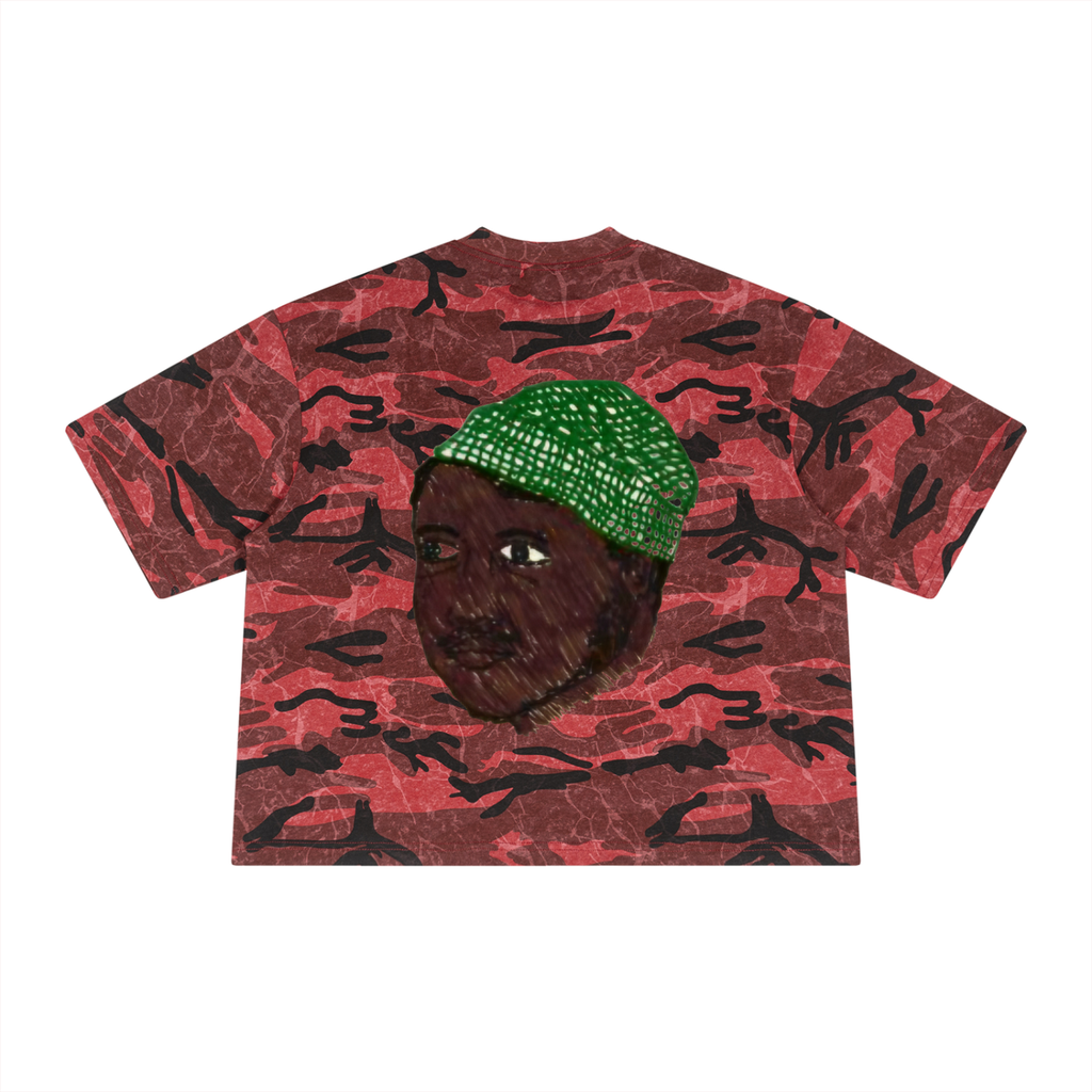Unisex Boxy Camo Print T-Shirt