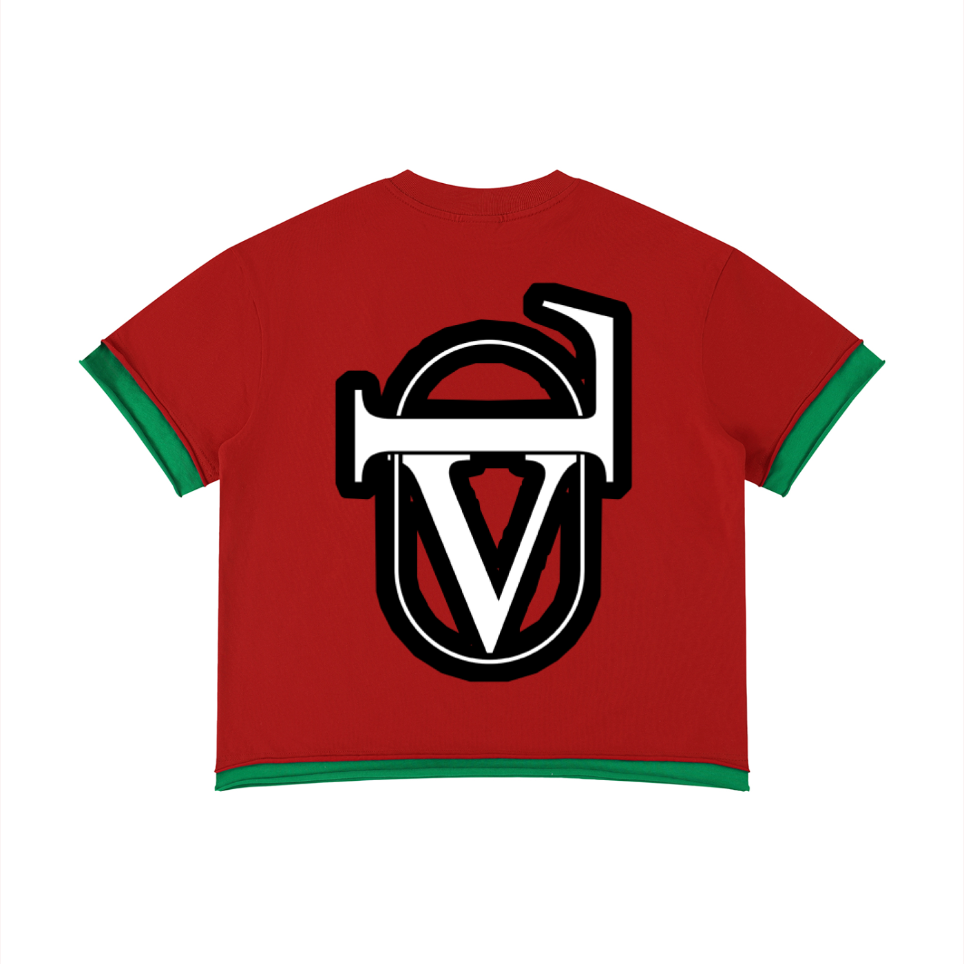 Unisex Boxy Color Block T-Shirt