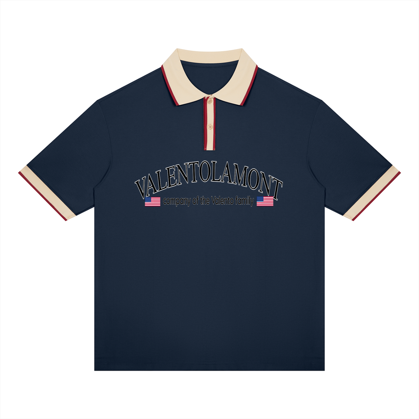 V Block Polo Shirt