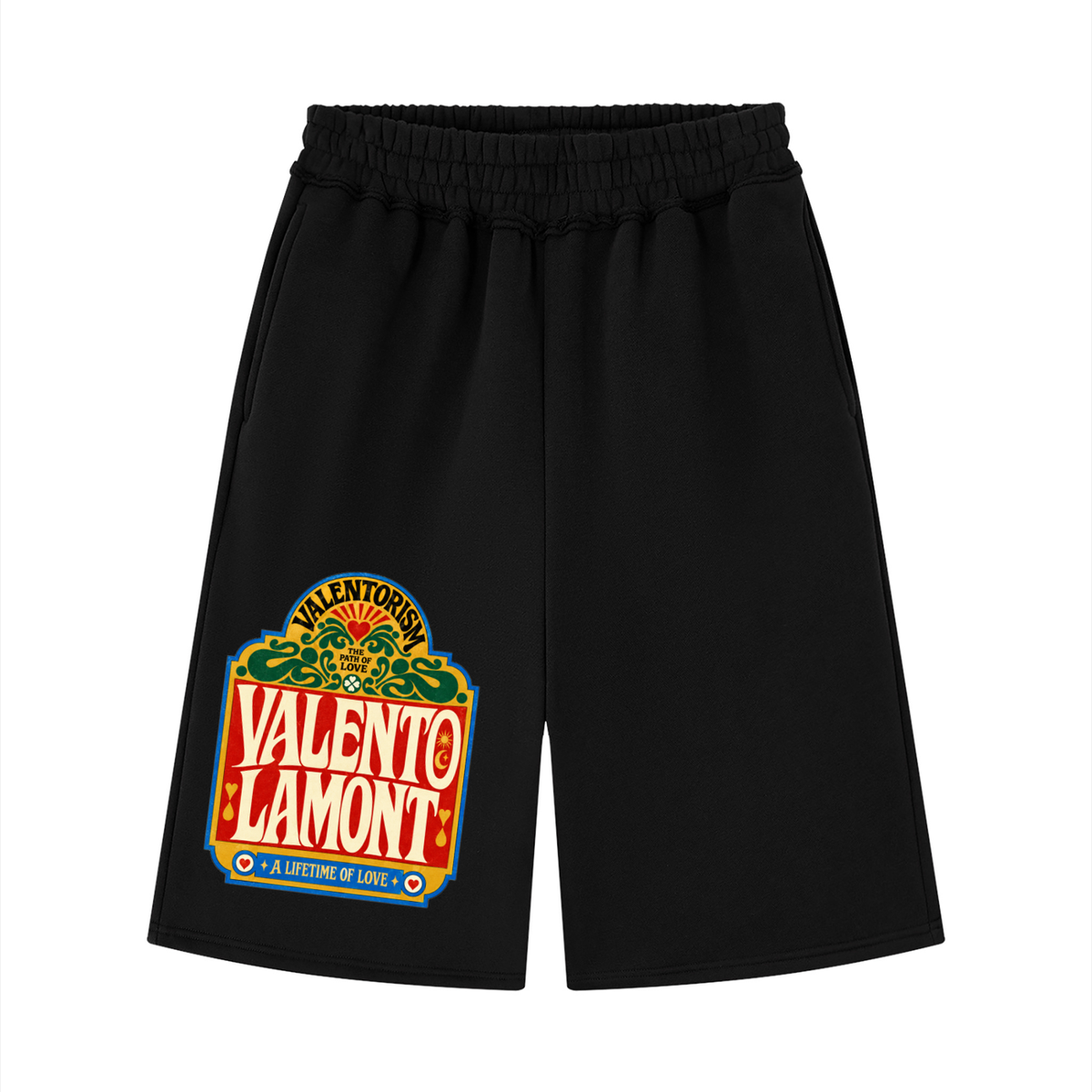 Unisex Raw Edge Fleece Shorts