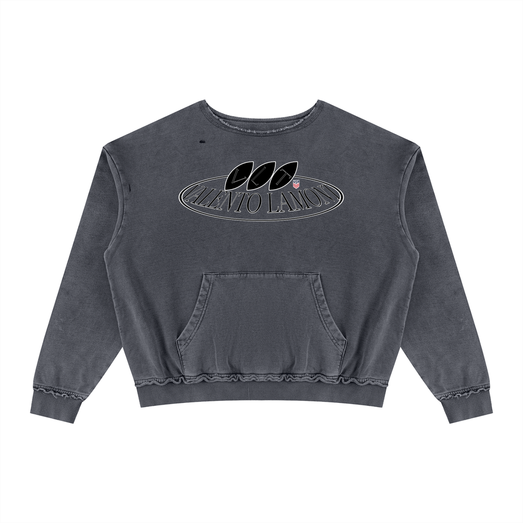 Unisex Raw Edge Crewneck Sweatshirt