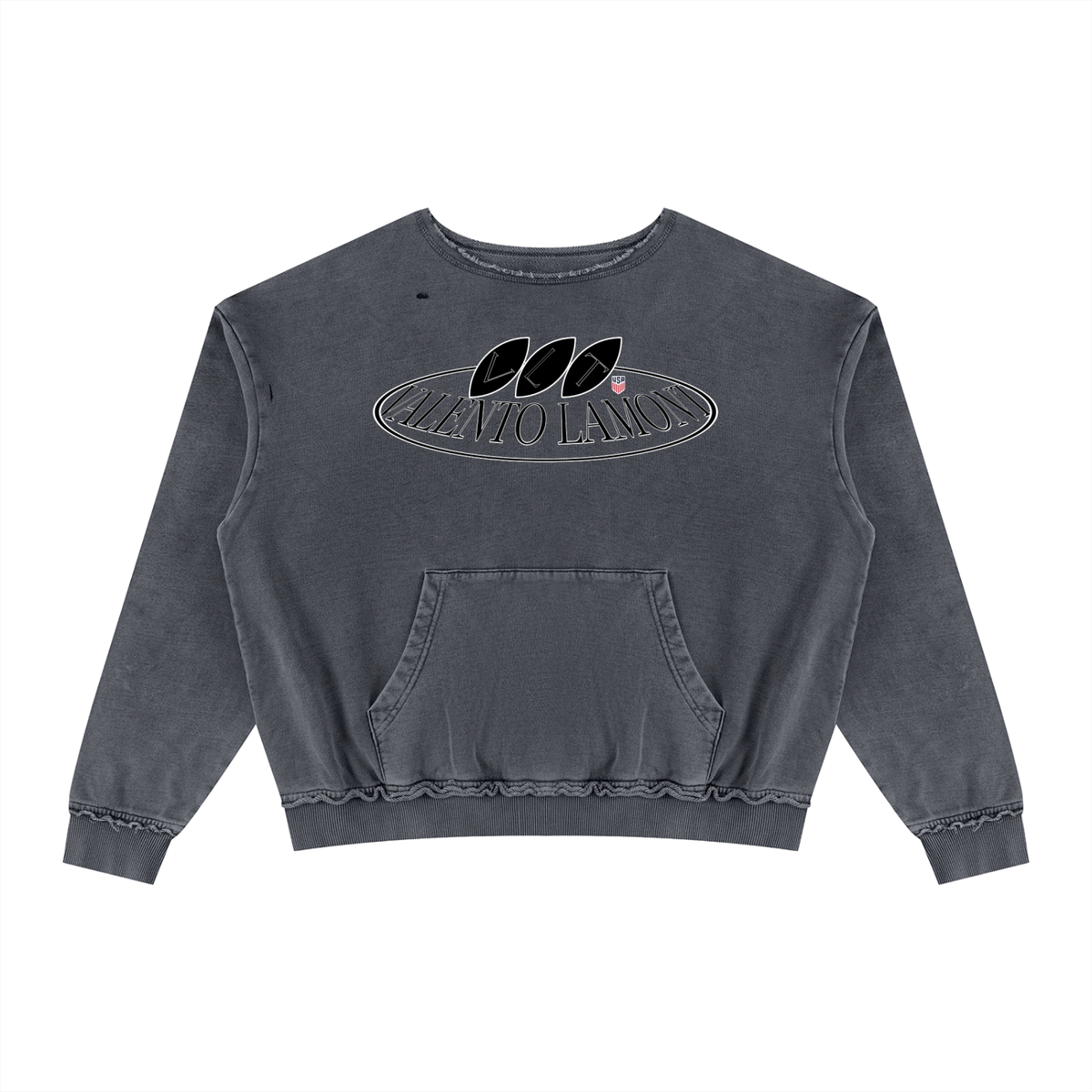 Unisex Raw Edge Crewneck Sweatshirt
