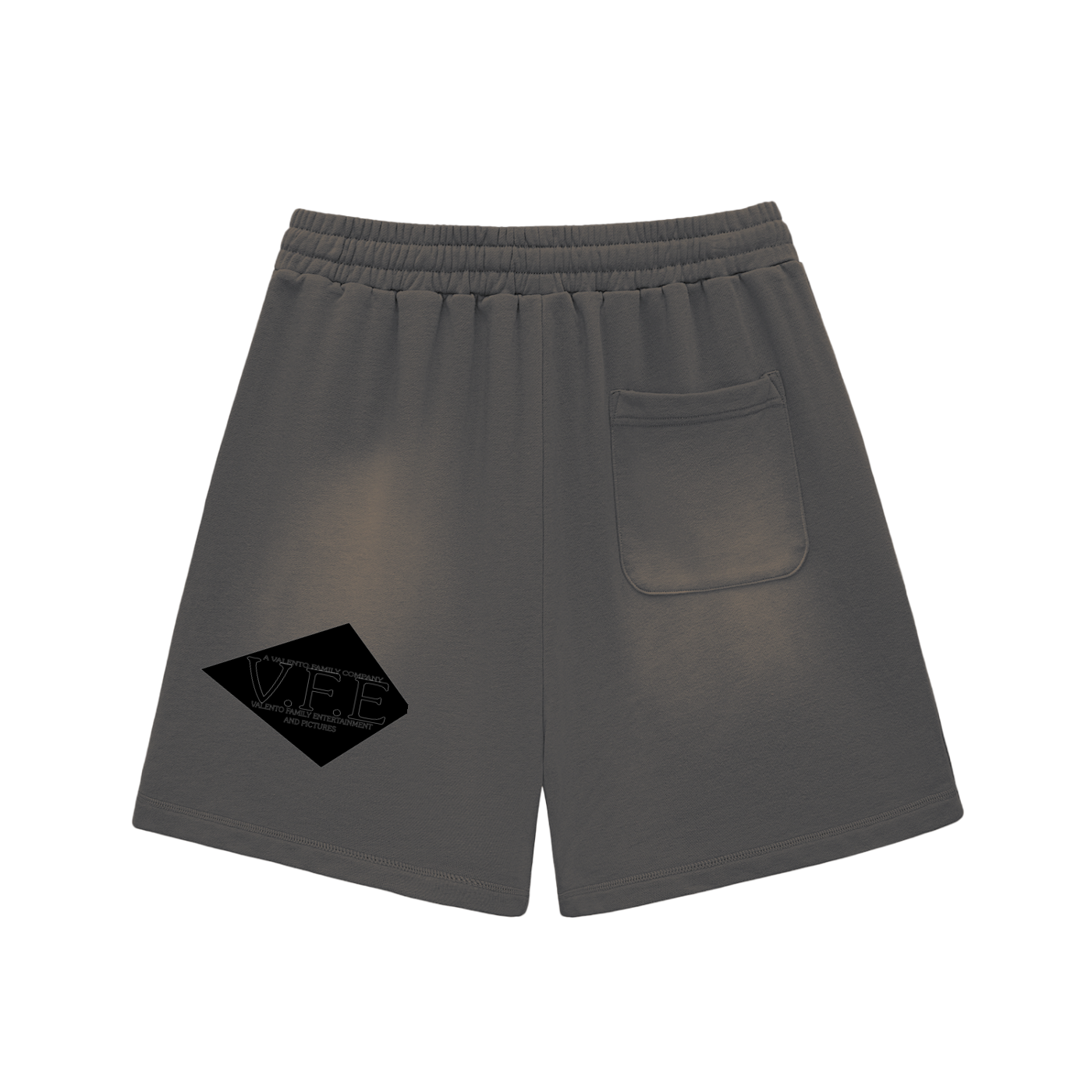 Sun Fade Raw Edge Cotton Shorts