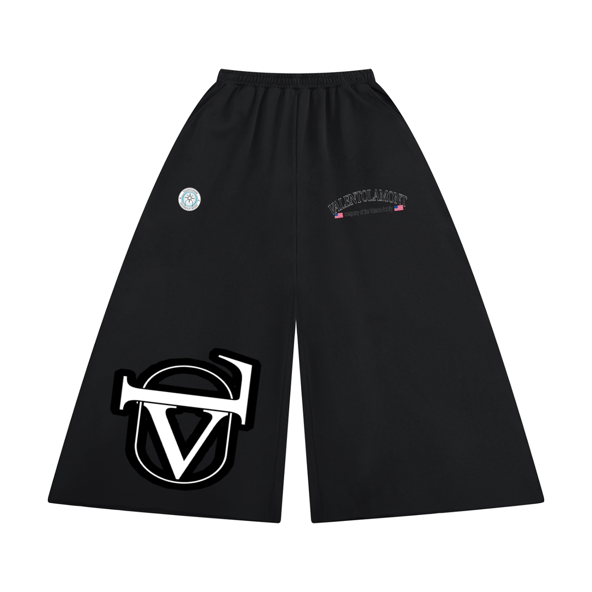 Women's Raw Edge Wide Leg Sweatpants
