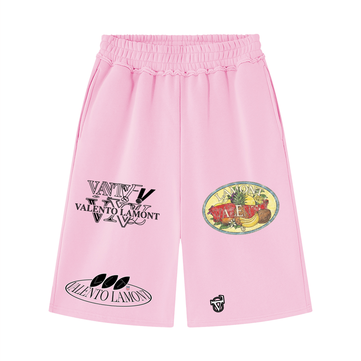 V  Raw Edge Fleece Shorts